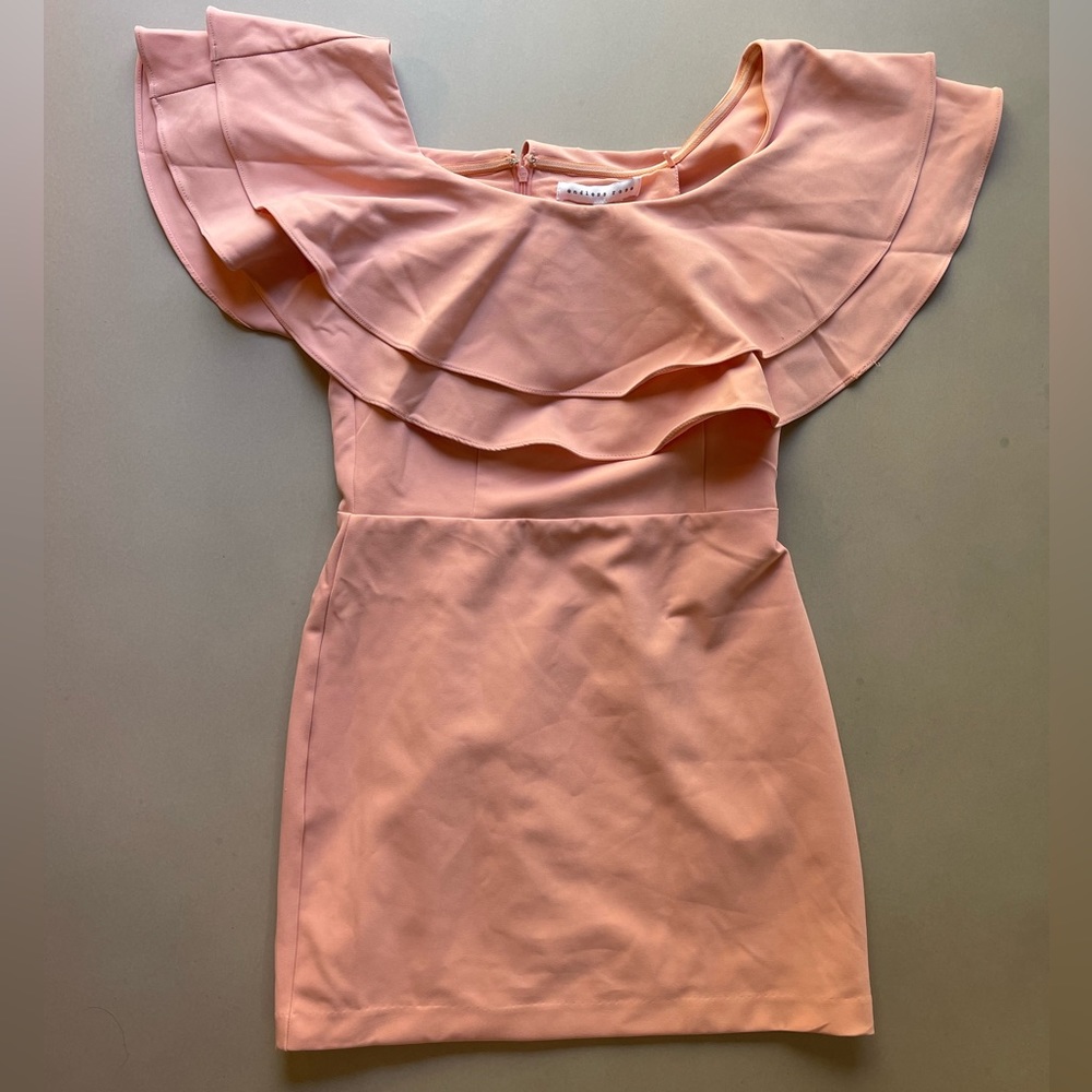 Endless Rose Ruffled Off Shoulder Mini Dress